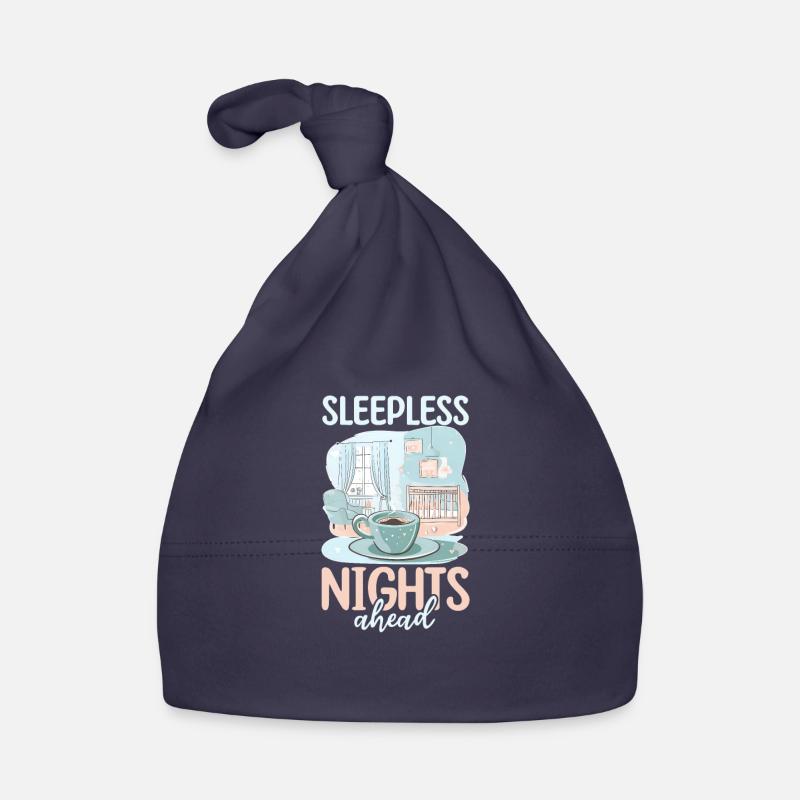 Future Dad Sleepless Nights Ahead Organic Baby Cap