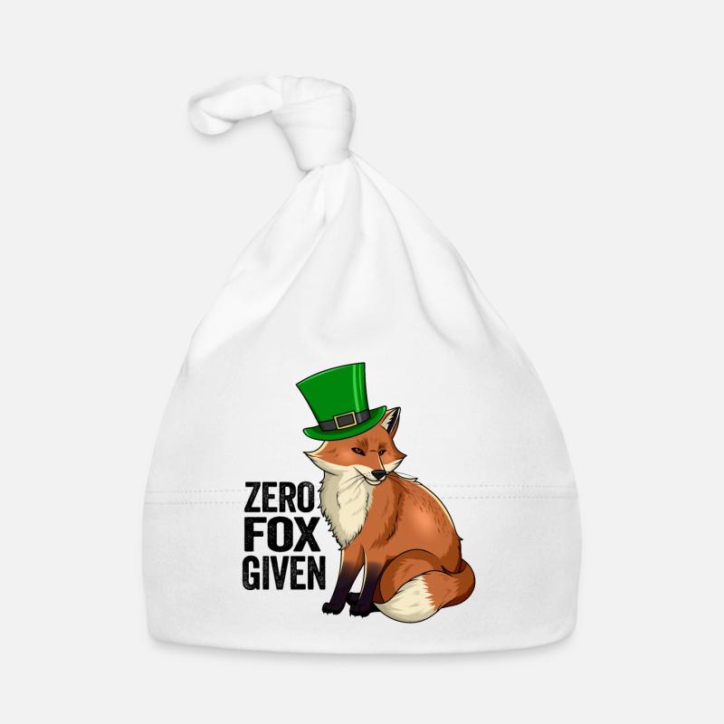 Zero Fox Given Jeu de mots mignon Kawaii Irish Fox Bonnet bio Bébé