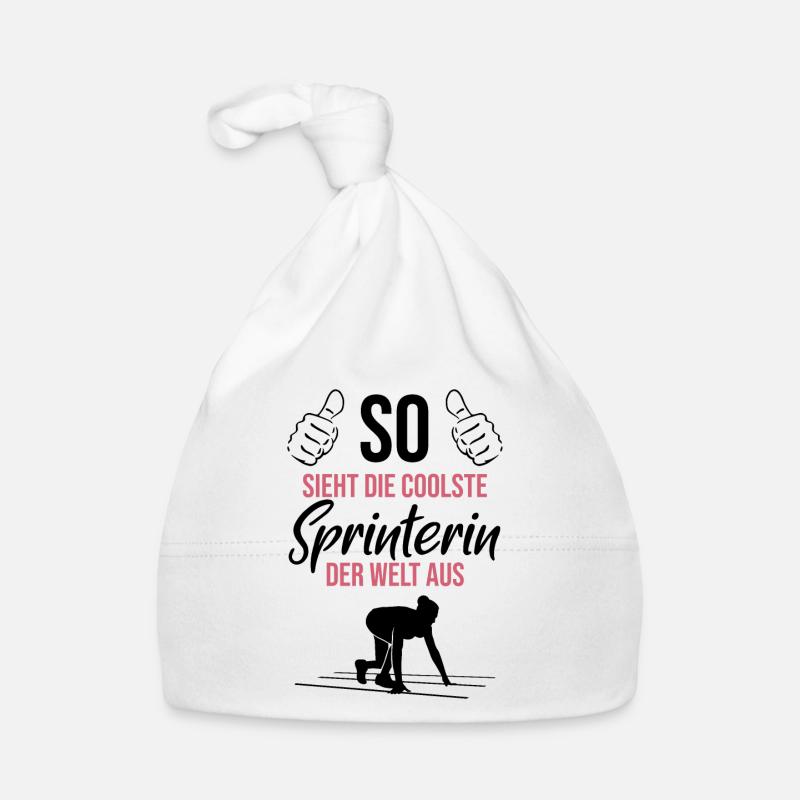 Die coolste Sprinterin der Welt Baby Bio-Mütze