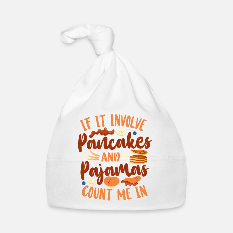 Pancake Lover Kids If It Involves Baby Bio-Mütze