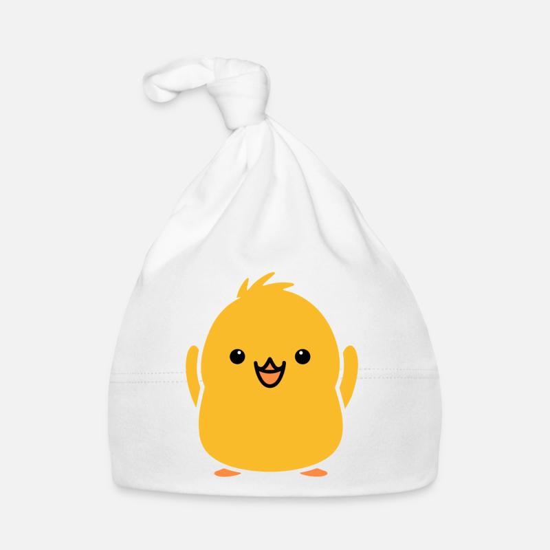 poussin - Bonnet bio Bébé - blanc