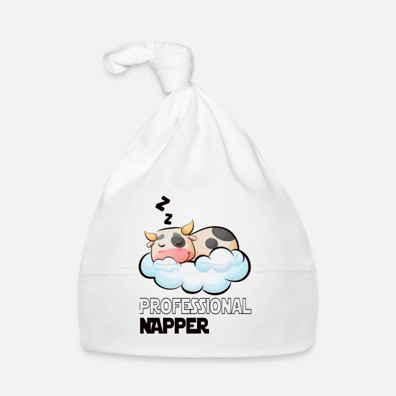Professinonal Napper Cow Sleeping Late Riser Organic Baby Cap