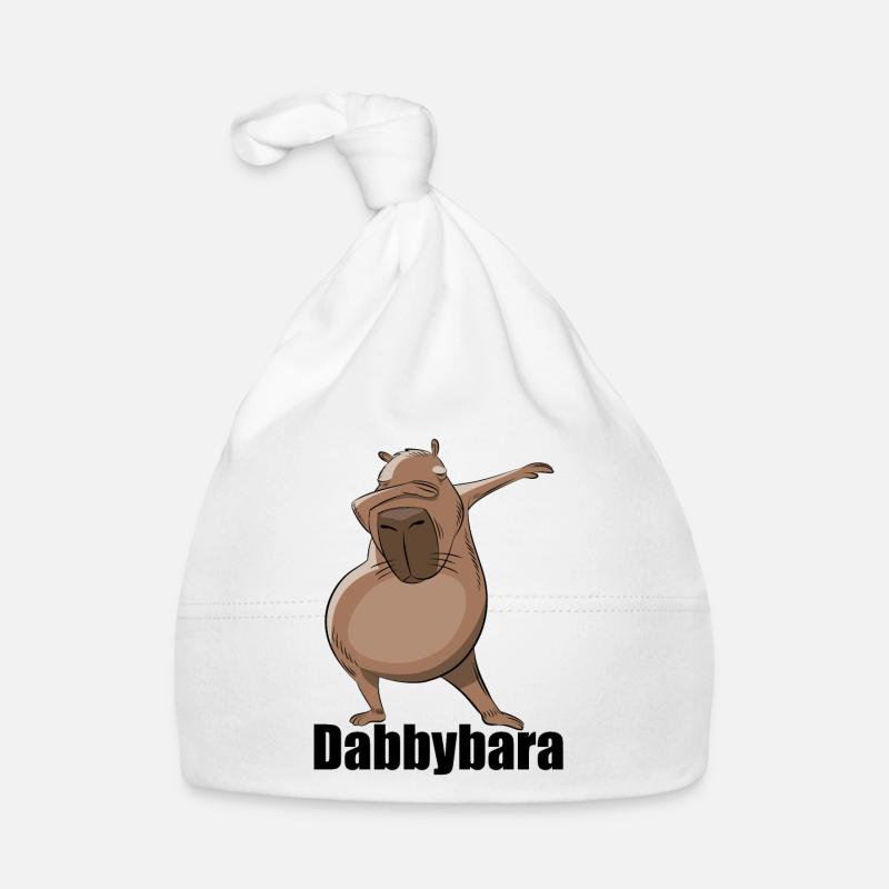 Dabbybara - Capybara dabbing Baby Bio-Mütze