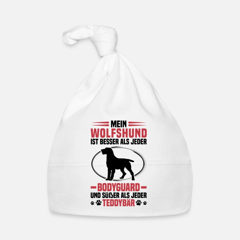 German wirehaired dog protects me better Organic Baby Cap