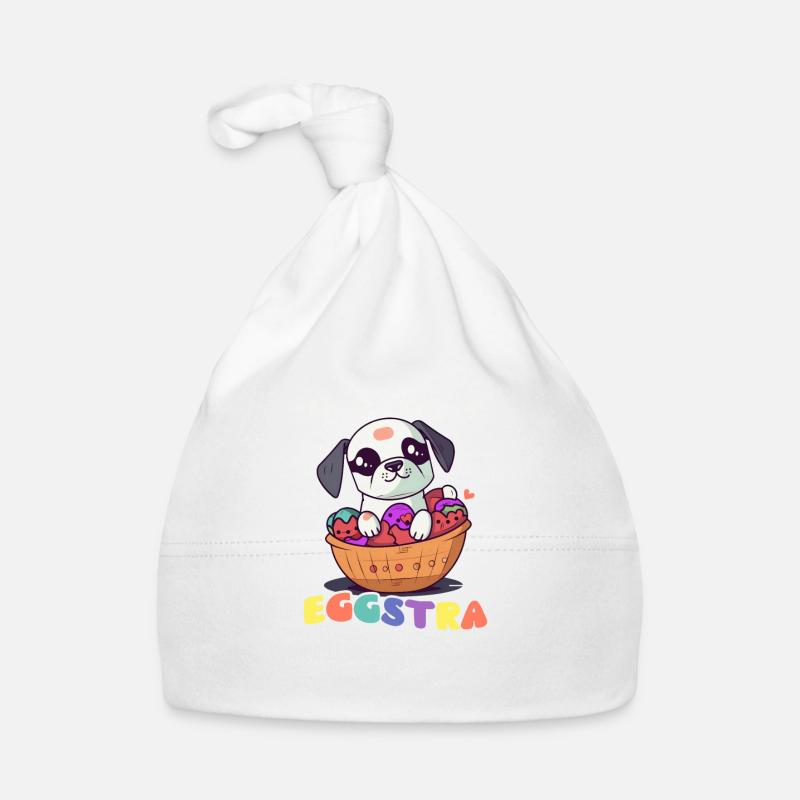 Hund Ostern Ich bin Little Eggstra Baby Bio-Mütze
