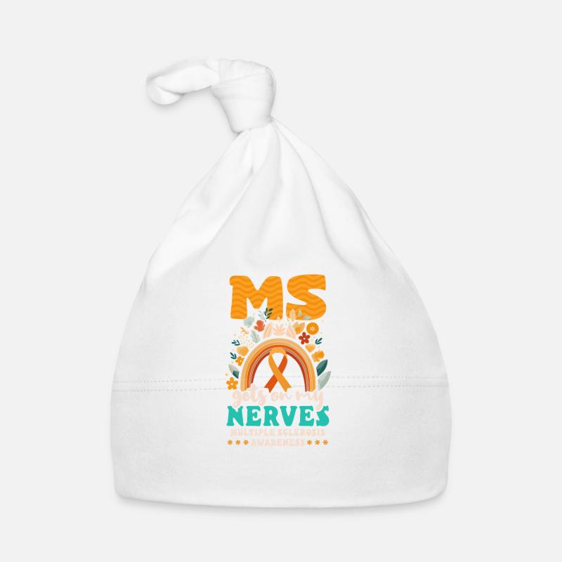 MS Awareness MS Gets On My Nerves Organic Baby Cap
