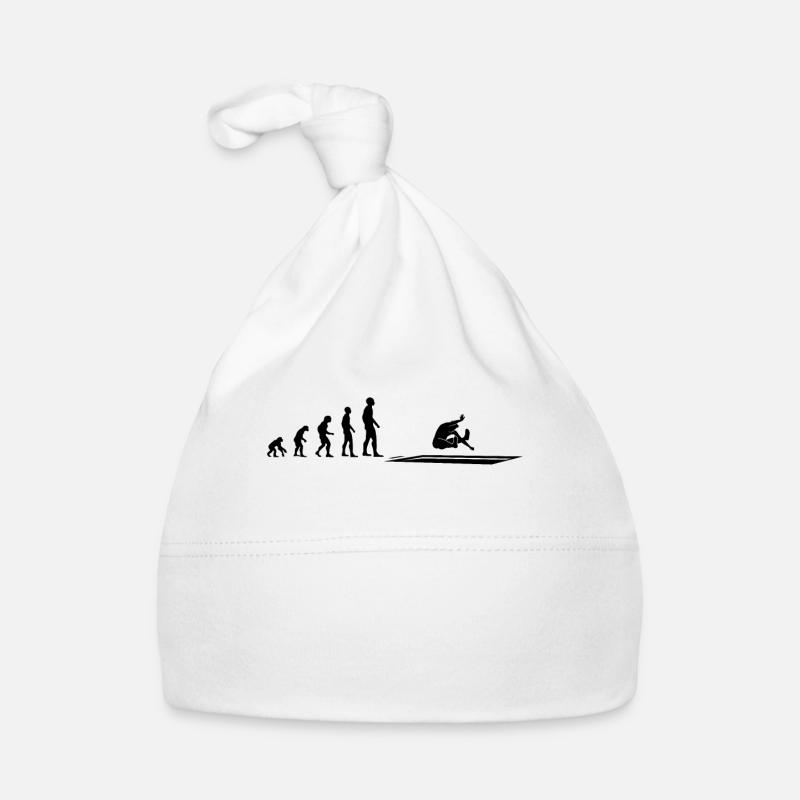 Evolution Weitsprung Athlet - Geschenk Baby Bio-Mütze