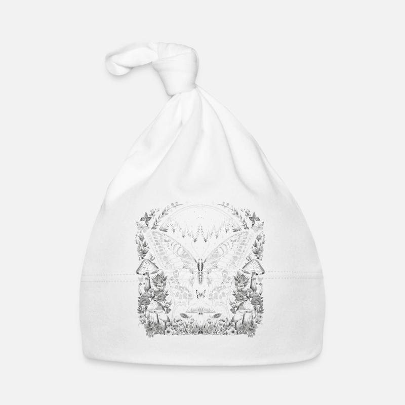 Papillon de noyau de fée Bonnet bio Bébé