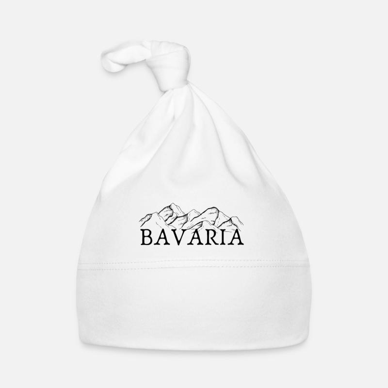 Bavaria Mountains Organic Baby Cap