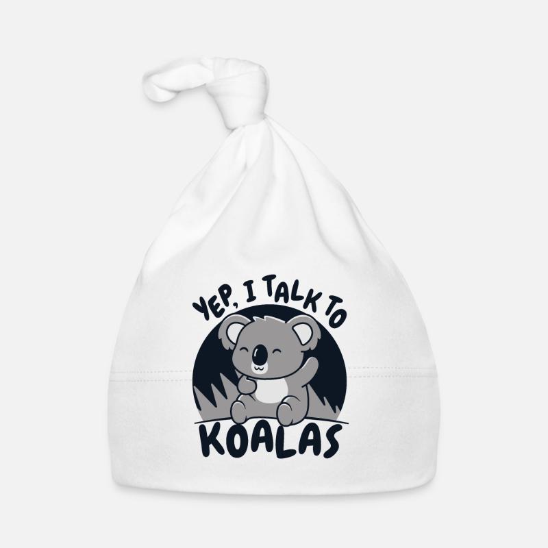 Oui, je parle à Koalas Koalabear Phascolarctos Bonnet bio Bébé