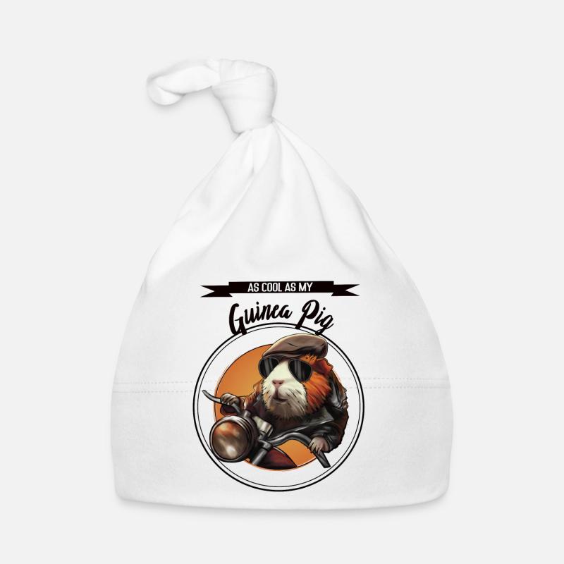Cooles Meerschweinchen – Statement Design Baby Bio-Mütze