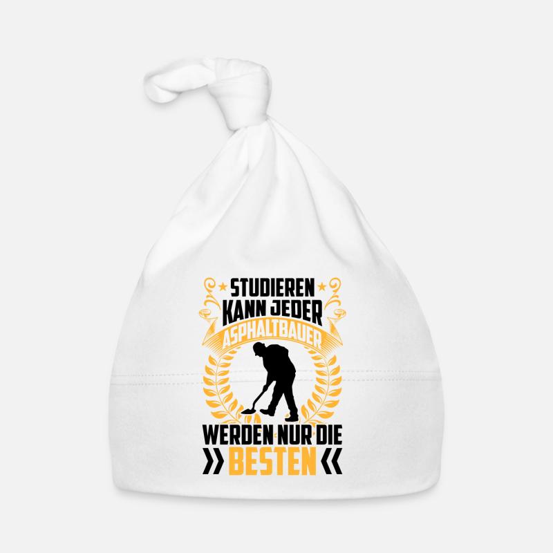 Besten werden Asphaltbauer Straßenbauer Baby Bio-Mütze