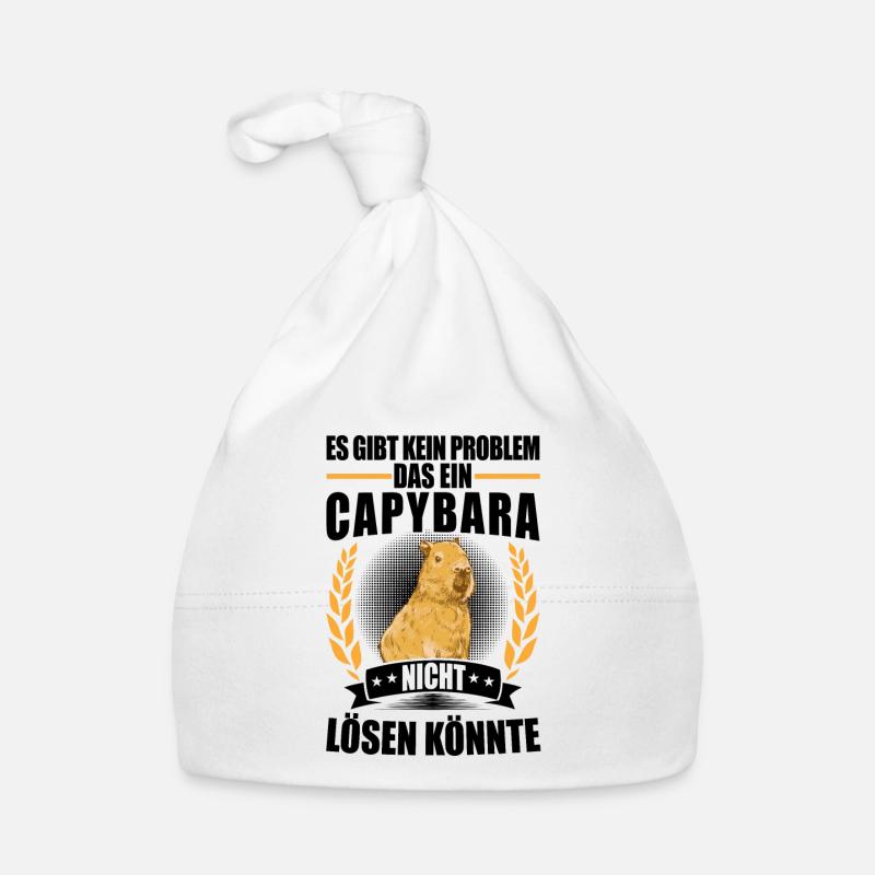Capybara solves problems South America capybara Organic Baby Cap