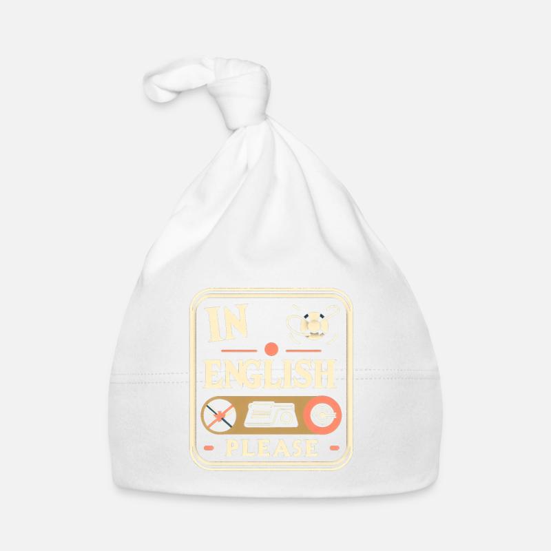 In English Please! 10 Organic Baby Cap