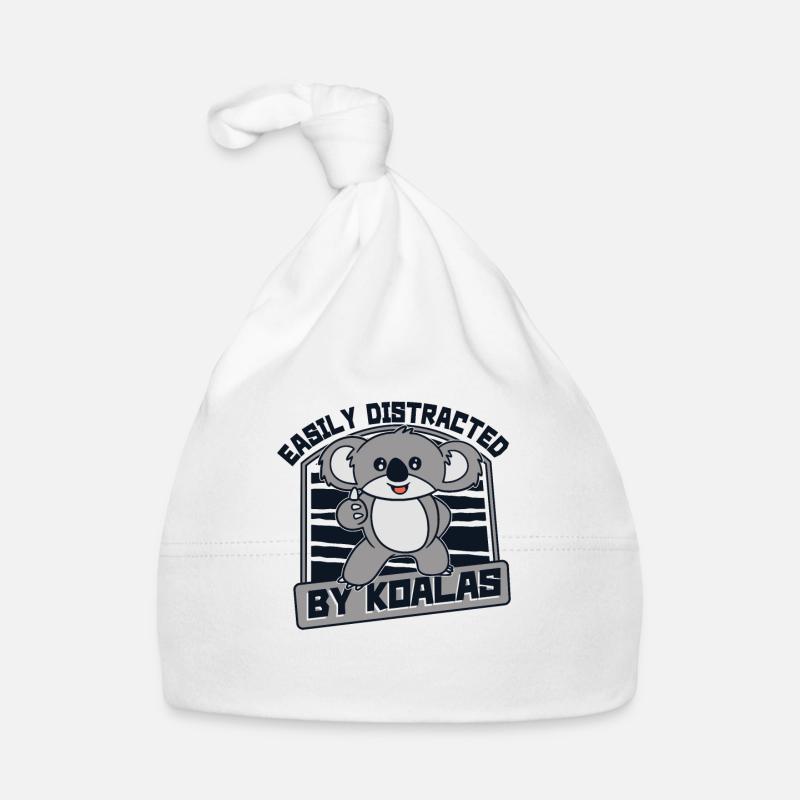 Facilement distrait par les koalas Koalabear Eucalyptus Bonnet bio Bébé