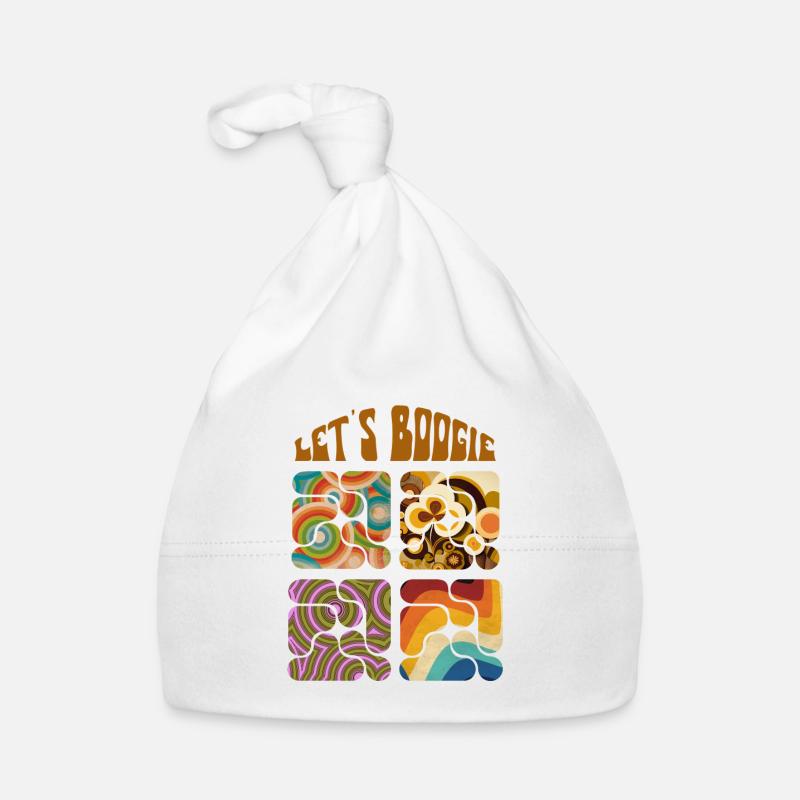Let's Boogie Retro Muster Baby Bio-Mütze