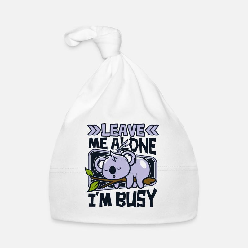 Laisse-moi tranquille, je suis occupé Koalabear Eucalyptus Bonnet bio Bébé