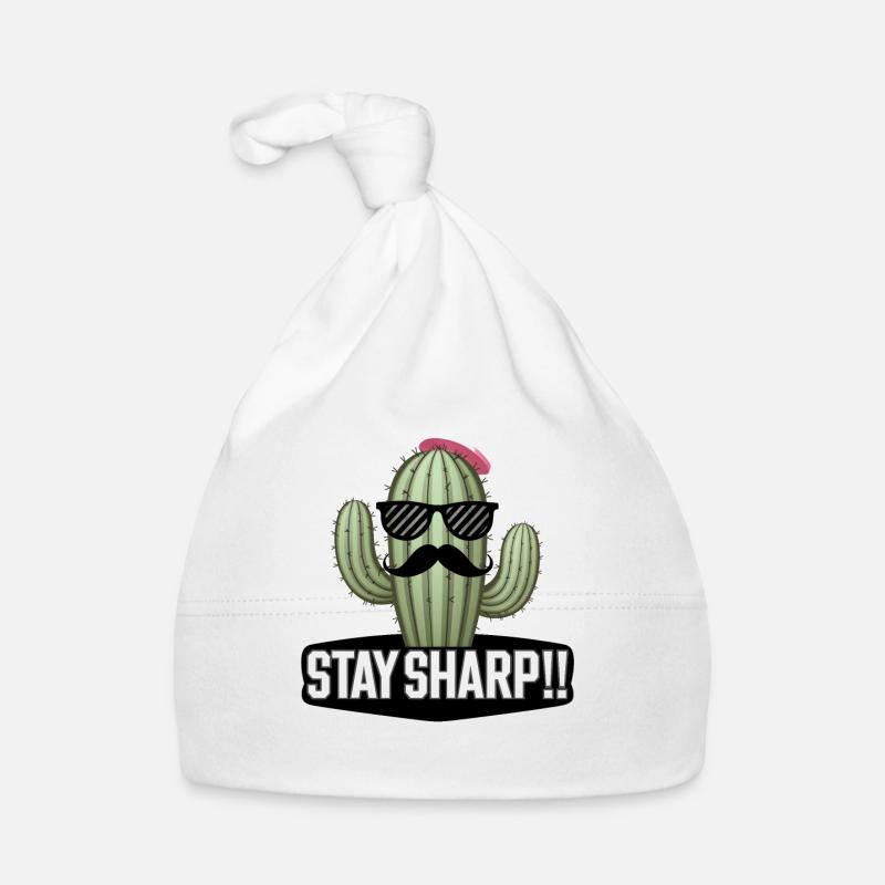 Stylish Cactus Mustache Sunglasses Stay Sharp Art Organic Baby Cap