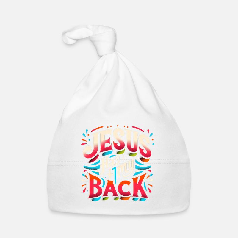Jésus est là pour moi 22 Bonnet bio Bébé