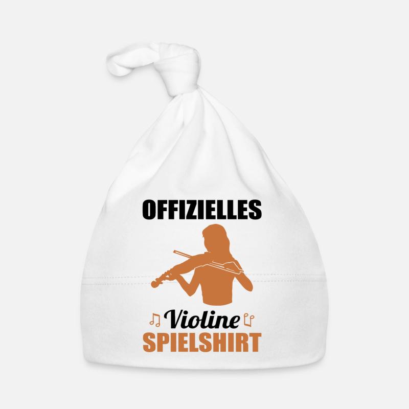 Official Violin Practice Shirt Organic Baby Cap