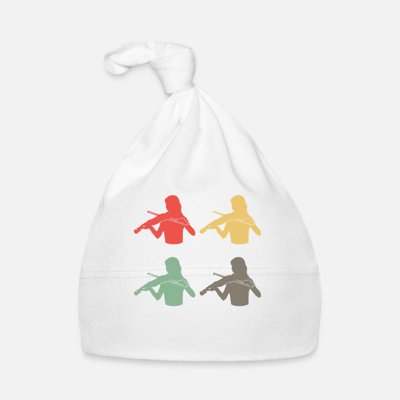 Ensemble de violonistes colorés Harmony Bonnet bio Bébé