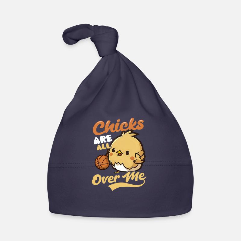 Basketball Easter Chicks All Over Me Organic Baby Cap