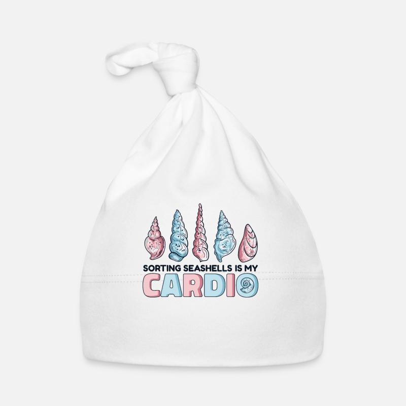 Sorting Seashells Is My Cardio Bivalvia Seashell Organic Baby Cap