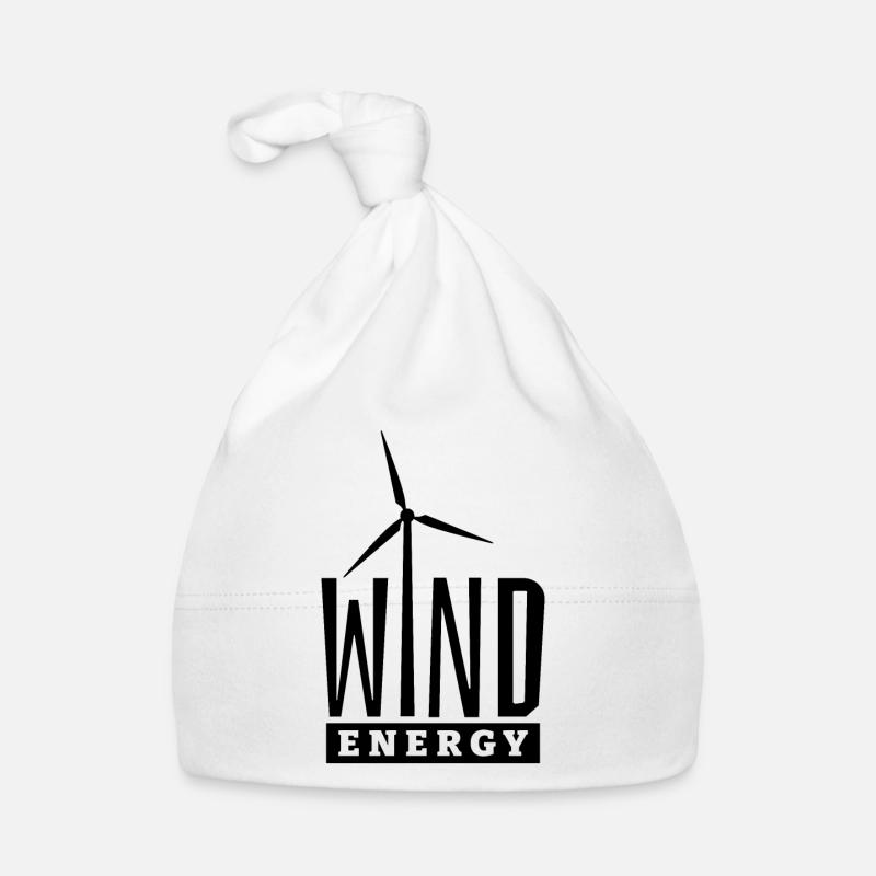 Wind Energy - I Love Wind - Wind Power - Wind Farm Organic Baby Cap