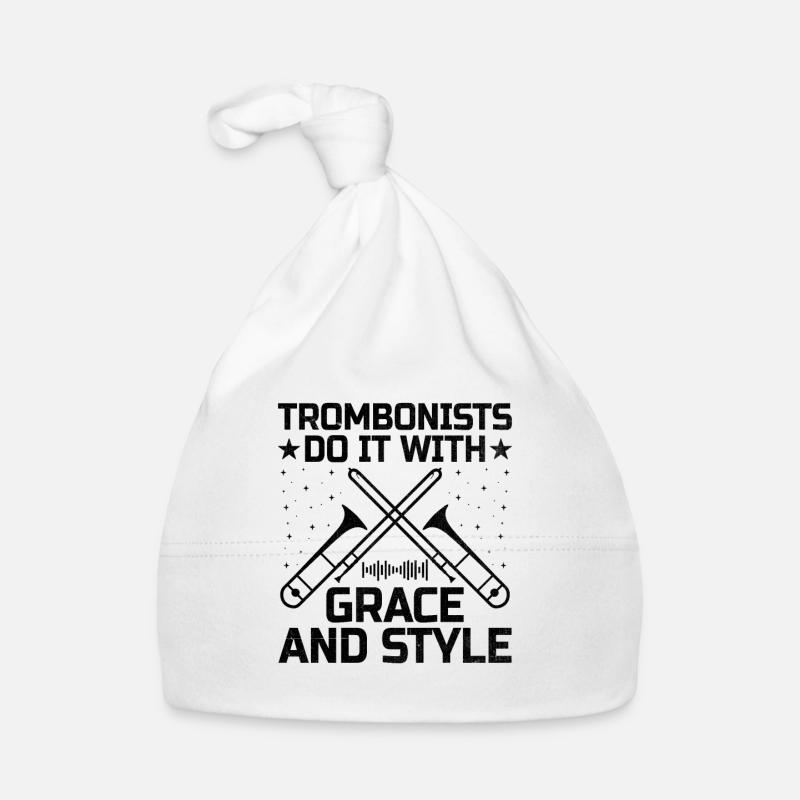 Trombonist Trombone Player Marching Band Trombone Organic Baby Cap