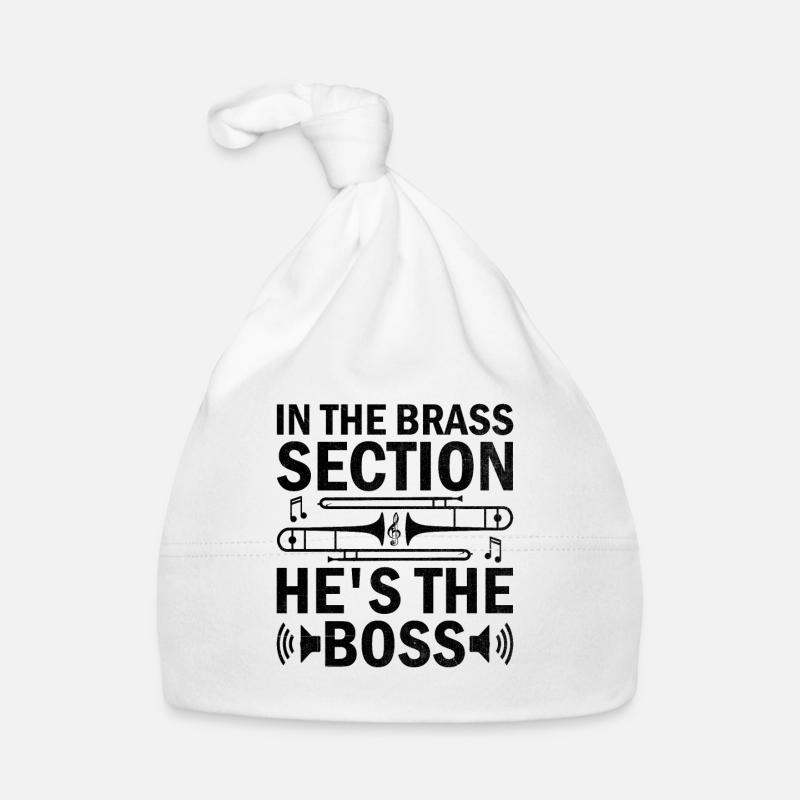 Trombonist Trombone Player Marching Band Trombone Organic Baby Cap