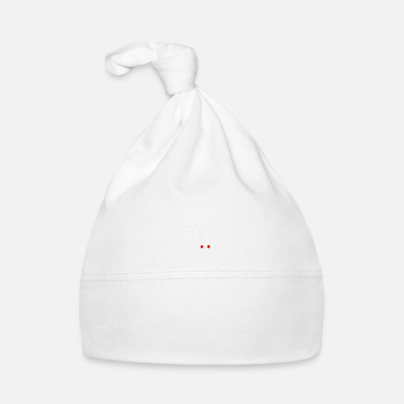 Mothman Just Here For The Mothballs Organic Baby Cap