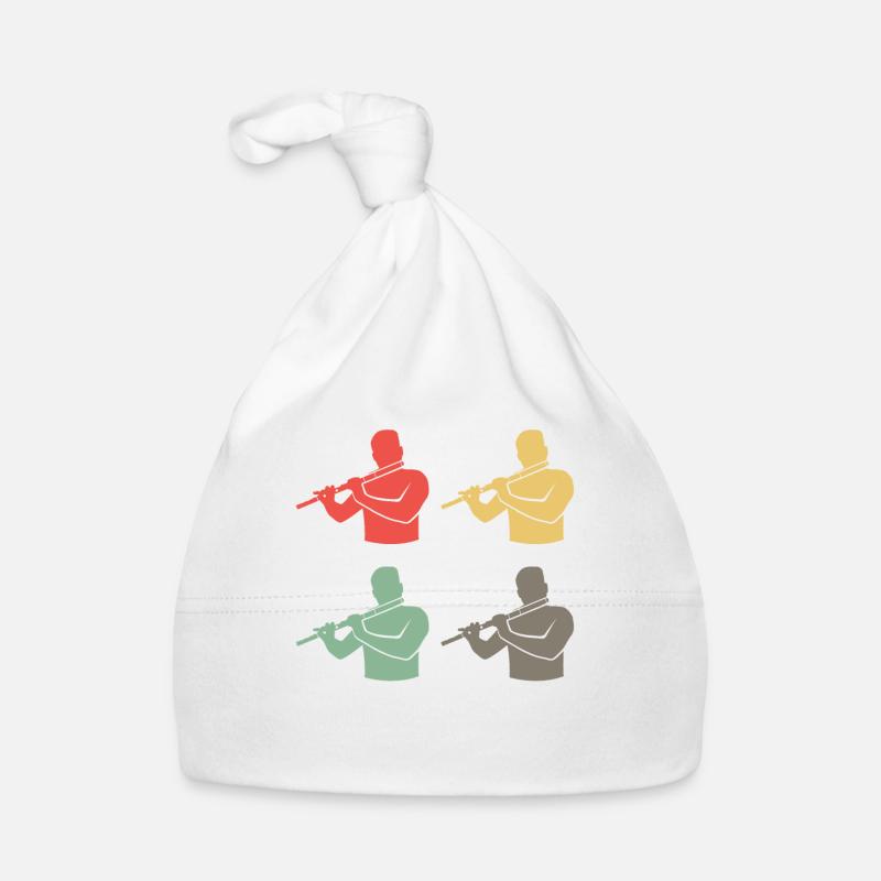 Querflöten Ensemble Bunte Harmonie Baby Bio-Mütze