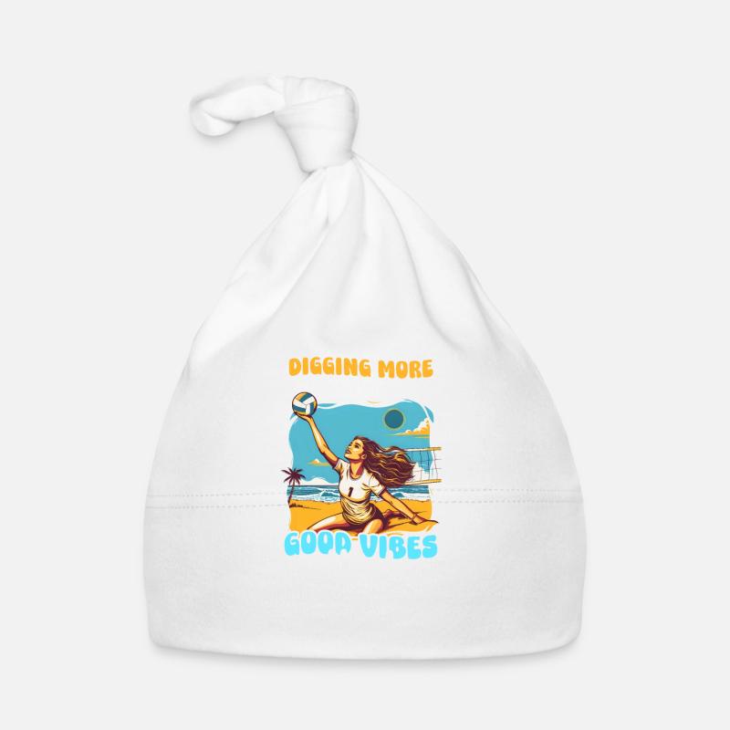 Volleyball Digging More Than Just Good Vib Here! Organic Baby Cap