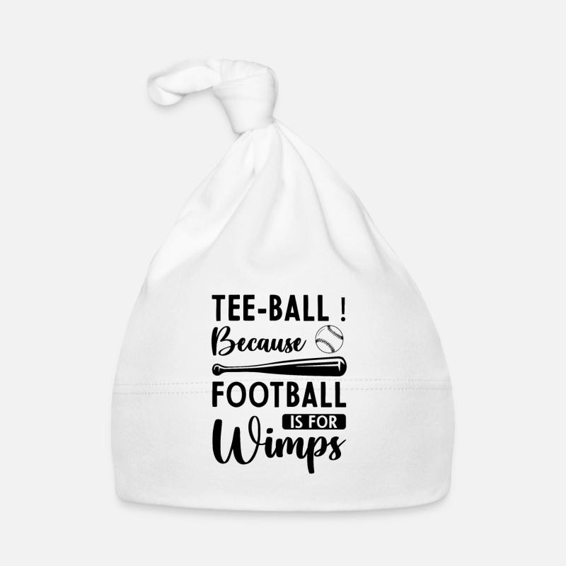 Funny Teeball - Tee-ball parce que le football est pour W Bonnet bio Bébé