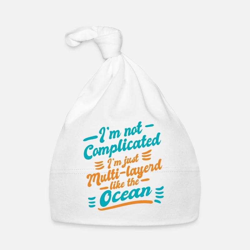 Non-complicated multi-layered ocean Organic Baby Cap