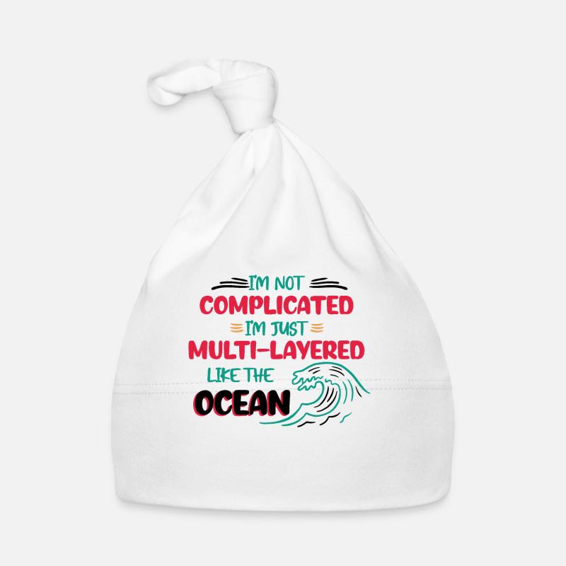 Non-complicated multi-layered ocean Organic Baby Cap
