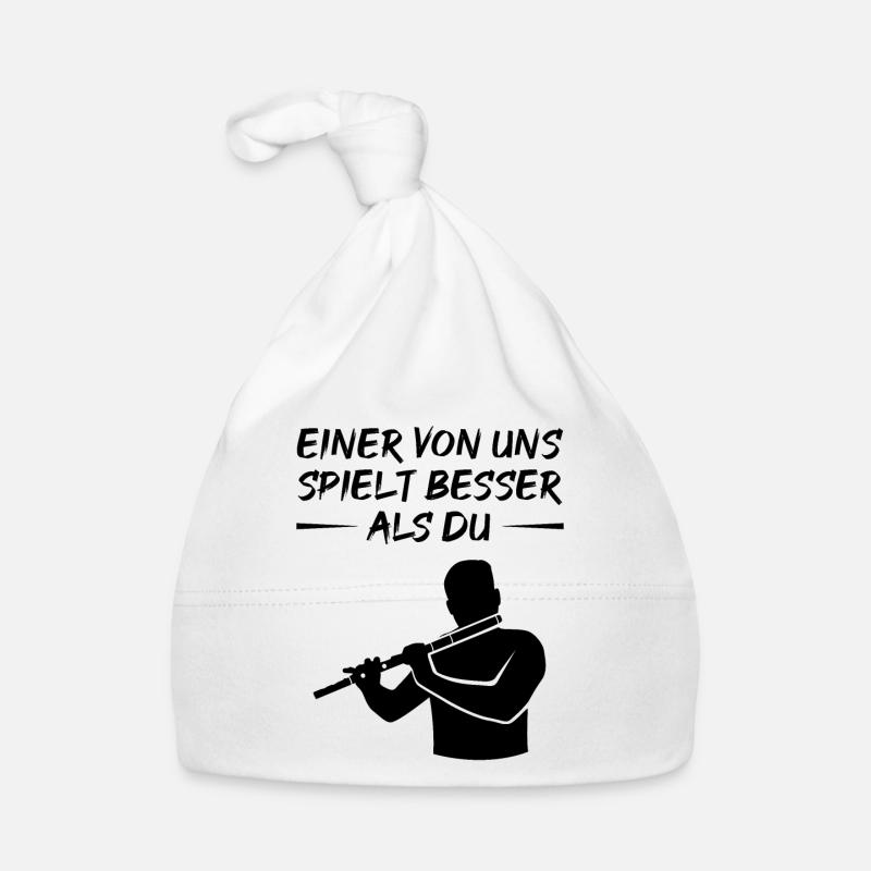 Superior Flutist Saying Gift Organic Baby Cap