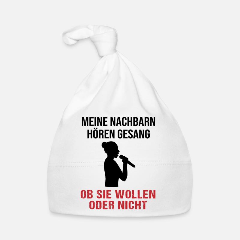 Gesang Nachbarn Willensfrage - Geschenk Baby Bio-Mütze