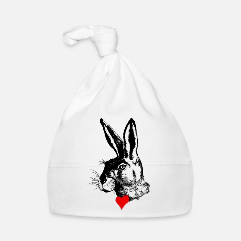 Stylish bunny design – Easter bunny Organic Baby Cap