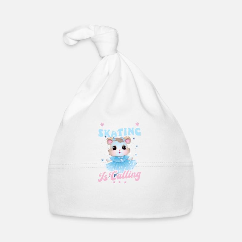 Eiskunstlauf Calling Go - Baby Bio-Mütze - Weiß