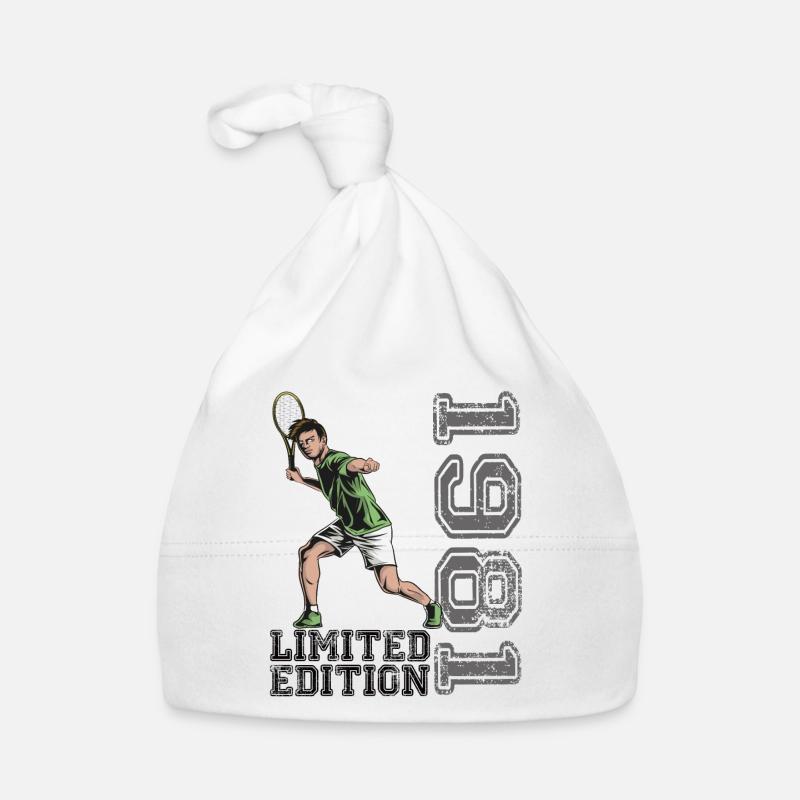 Édition limitée 1981 Édition limitée Tennis Bonnet bio Bébé