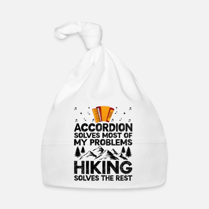 Accordion Solves Most Of My Problems Hiking Solves Organic Baby Cap