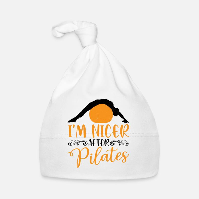 I'm Nicer After Pilates 3 Organic Baby Cap