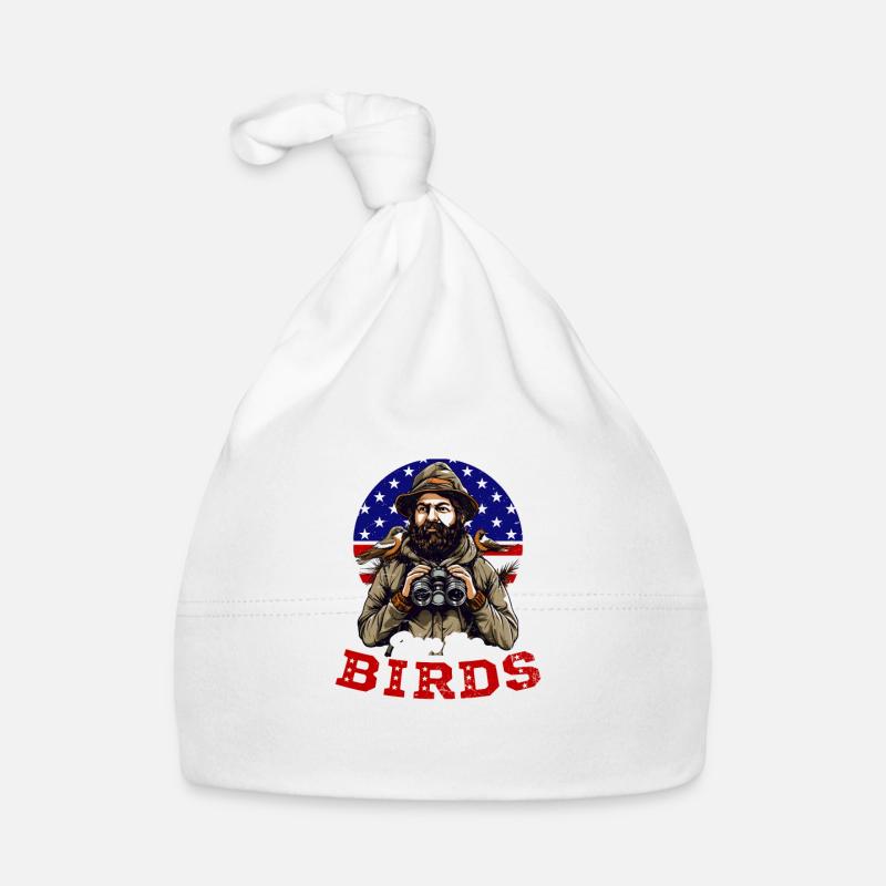 Birdwatcher ici pour les oiseaux Bonnet bio Bébé