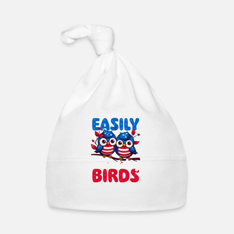 Birdwatcher Distracted By Birds Organic Baby Cap