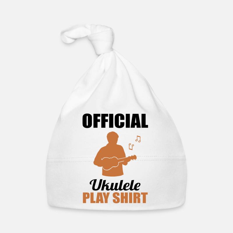Official Ukulele Playing Shirt Melody Organic Baby Cap