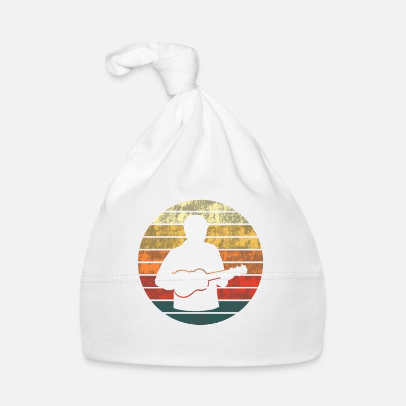 Ukulele Sunset Melody Gift Organic Baby Cap