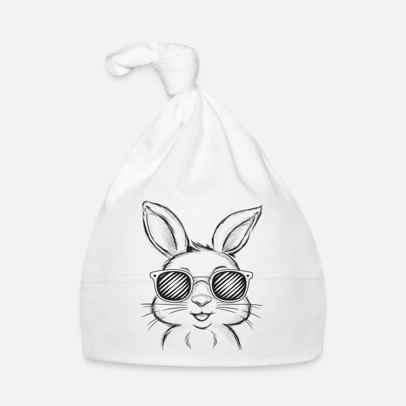 Funny Bunny Cute Rabbit Bunny Gift Organic Baby Cap