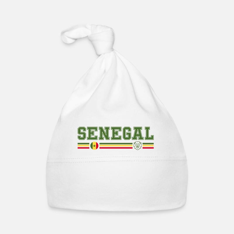 SENEGAL drapeau et emblème du Sénégal Bonnet bio Bébé