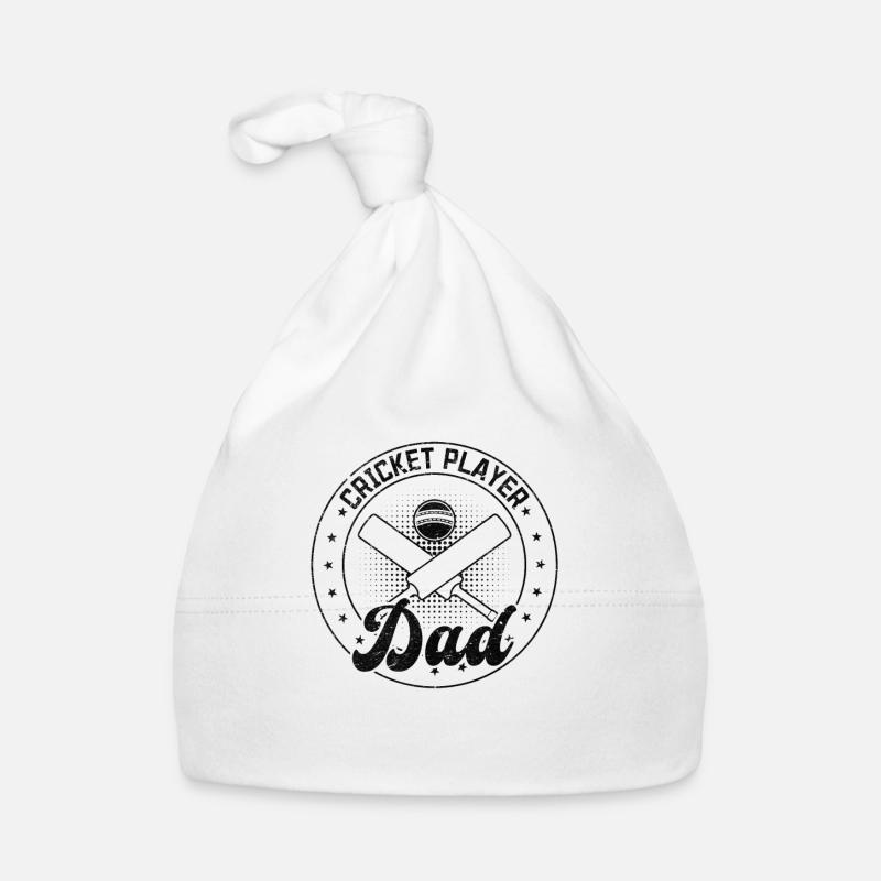 Cricket Player Dad Organic Baby Cap